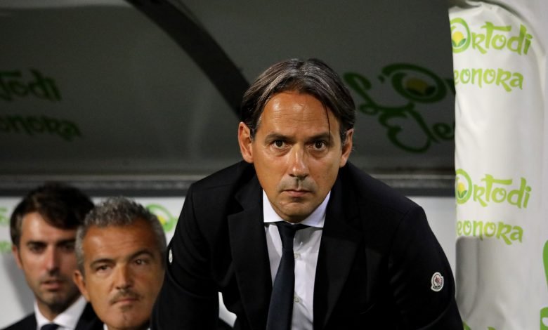 Simone Inzaghi in Cagliari-Inter di Serie A (Photo by Enrico Locci/Getty Images via OneFootball)
