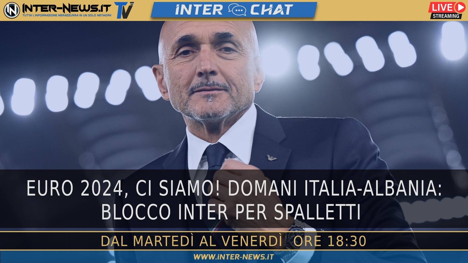 Euro 2024, ci siamo! Italia Albania col blocco Inter | Inter Chat LIVE