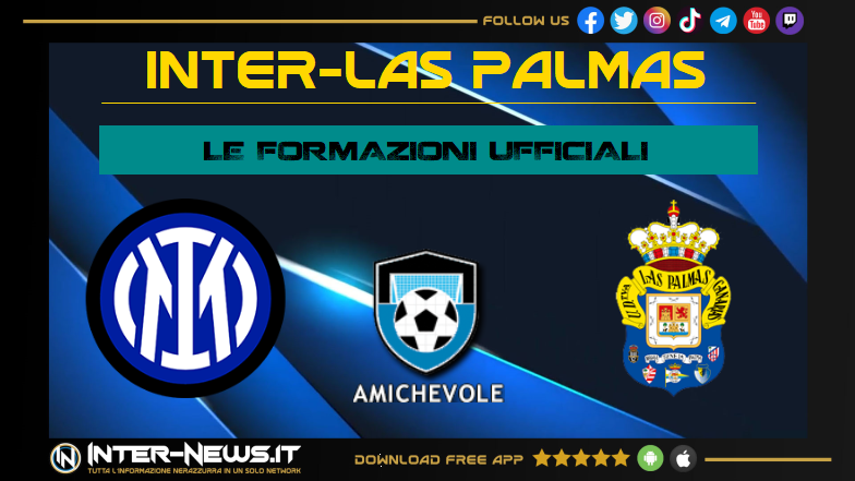 Inter Las Palmas, le formazioni ufficiali: nuovo capitano! Tanti rientri