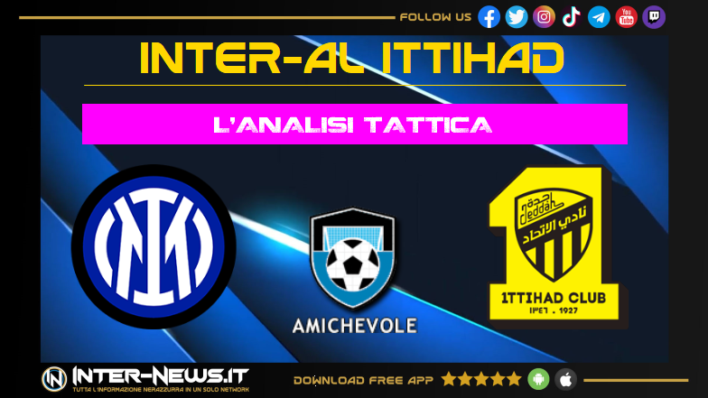 Analisi tattica Inter Al Ittihad (0 2): manovra poco fluida e lenta. Bisogna crescere