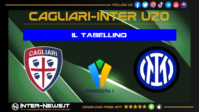 Cagliari Inter Primavera 0 1, il tabellino della quarta giornata