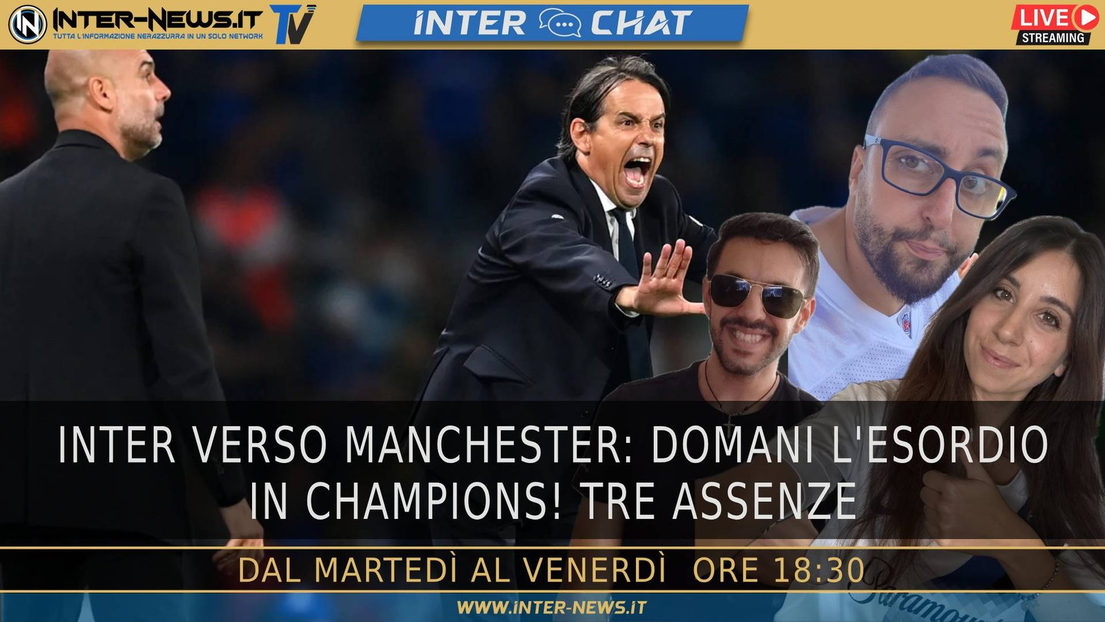 Inter vola a Manchester: domani l’esordio in Champions League | Inter Chat LIVE