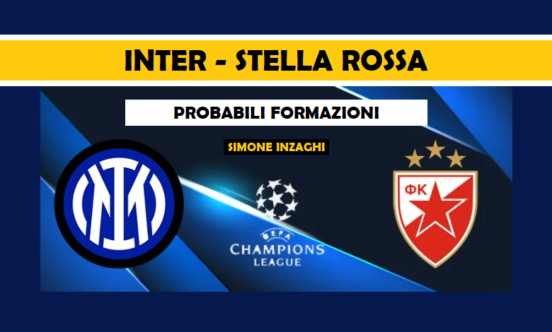 Inter Stella Rossa probabili formazioni Champions League: le scelte di Inzaghi