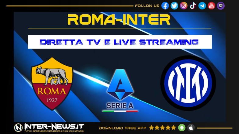 Roma Inter, 8ª giornata Serie A: dove vederla in diretta TV e streaming