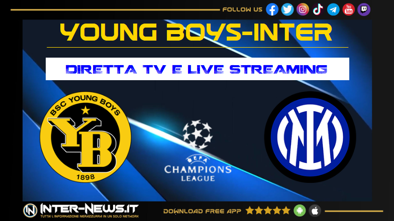 Young Boys Inter, 3ª giornata Champions League: dove vederla in diretta TV e streaming