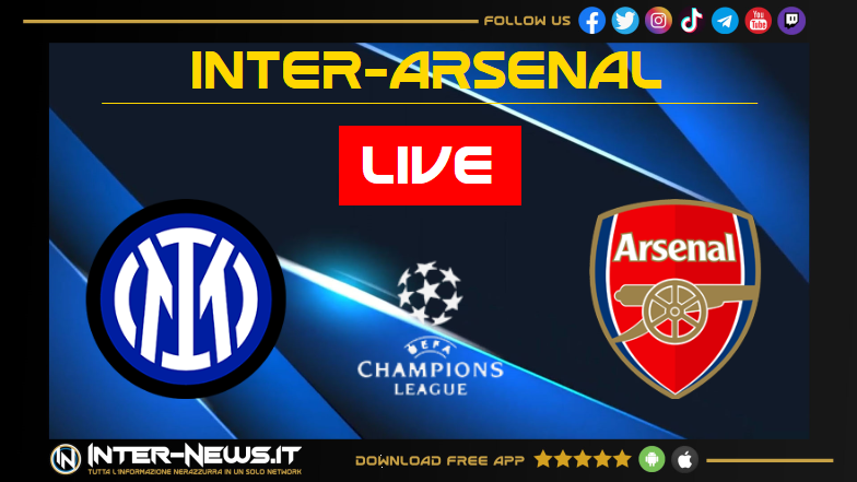 LIVE Inter Arsenal 1 0: finisce il primo tempo con il vantaggio