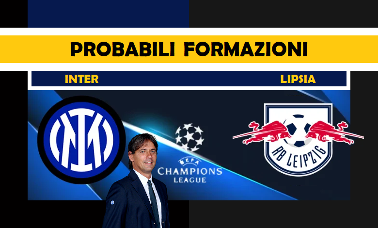 Inter Lipsia probabili formazioni Champions League: le scelte di Inzaghi