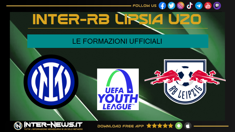 Inter Lipsia Youth League, formazioni ufficiali: Topalovic titolare!