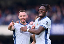 Stefan de Vrij e Yann Aurel Bisseck in Verona-Inter