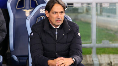 Simone Inzaghi in Lazio-Inter