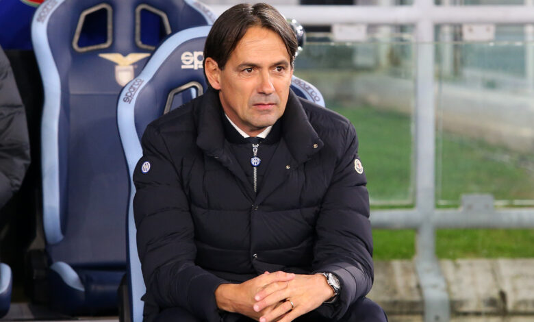 Simone Inzaghi in Lazio-Inter