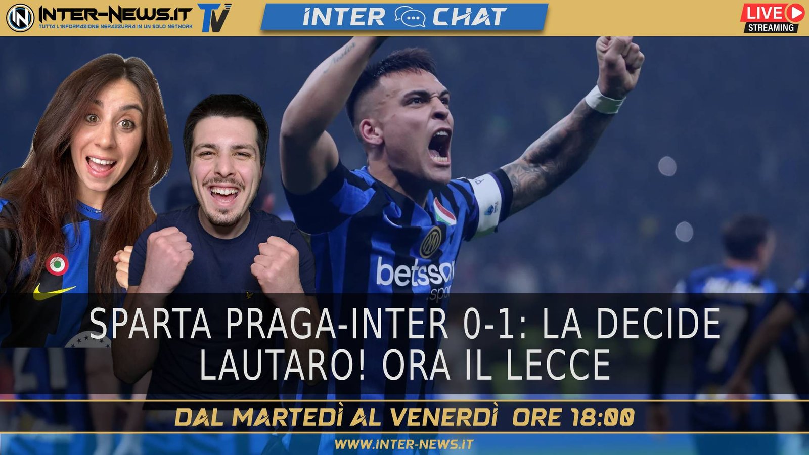 Sparta Praga Inter, decide Lautaro Martinez. Ora c’è il Lecce! | Inter Chat Live