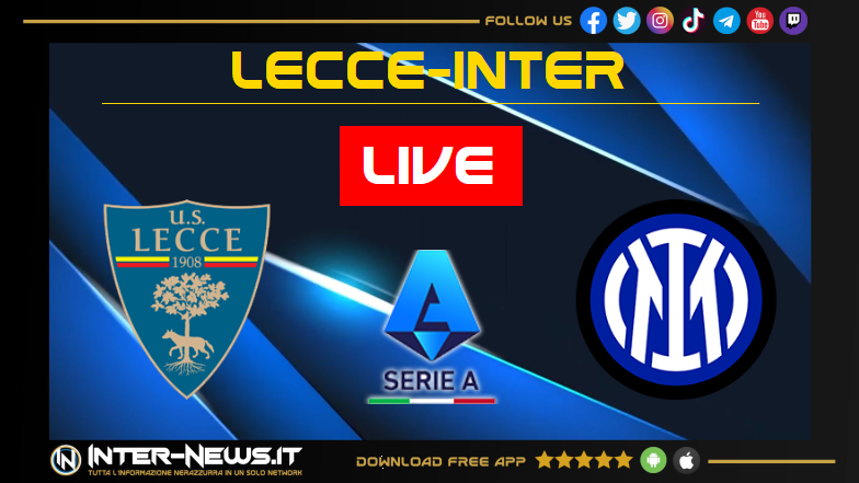 LIVE Lecce Inter 0 0 inizia la partita allo Stadio Via del Mare