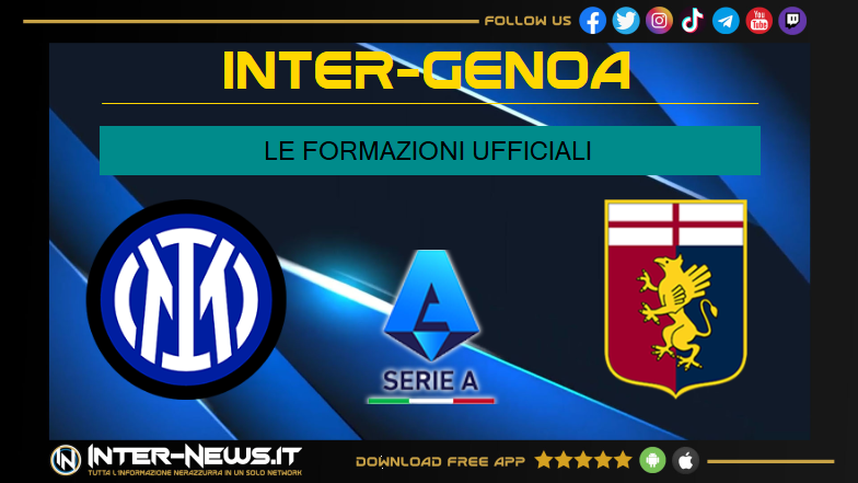 Inter Genoa, le formazioni ufficiali: grande occasione per Correa dal primo minuto!