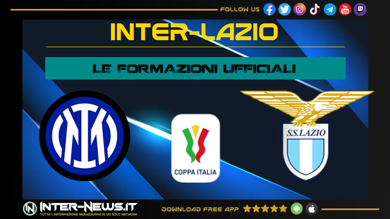 Inter Lazio, le formazioni ufficiali: Inzaghi rivoluziona l’attacco!