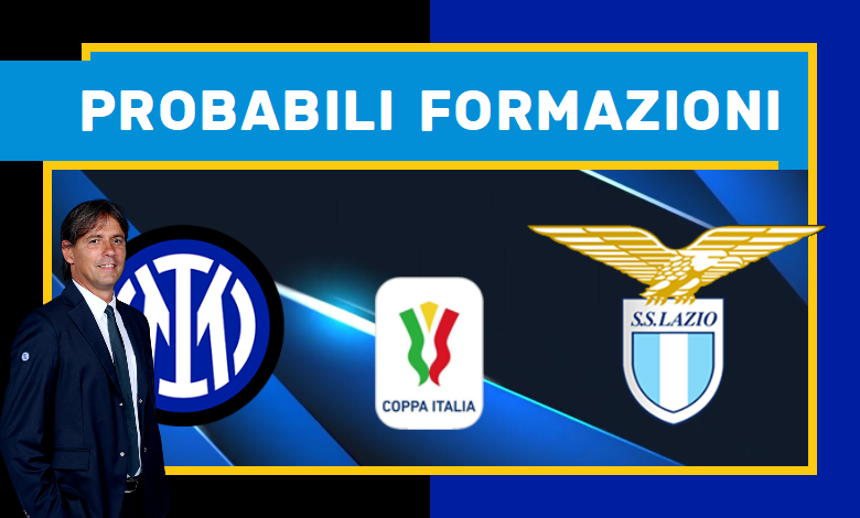 Inter Lazio probabili formazioni Coppa Italia: le scelte di Inzaghi